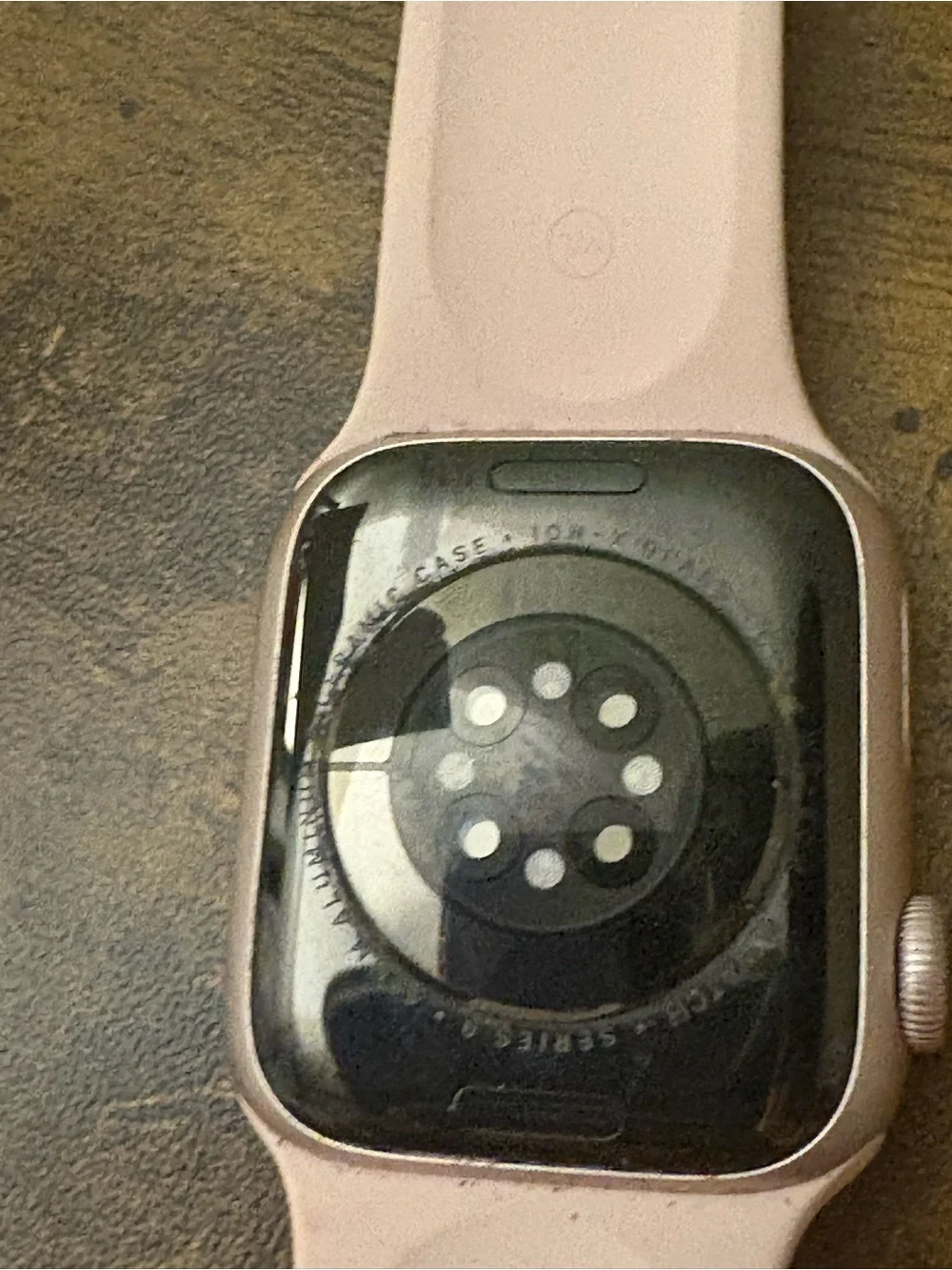 Pink Apple Watch with Silicone Band